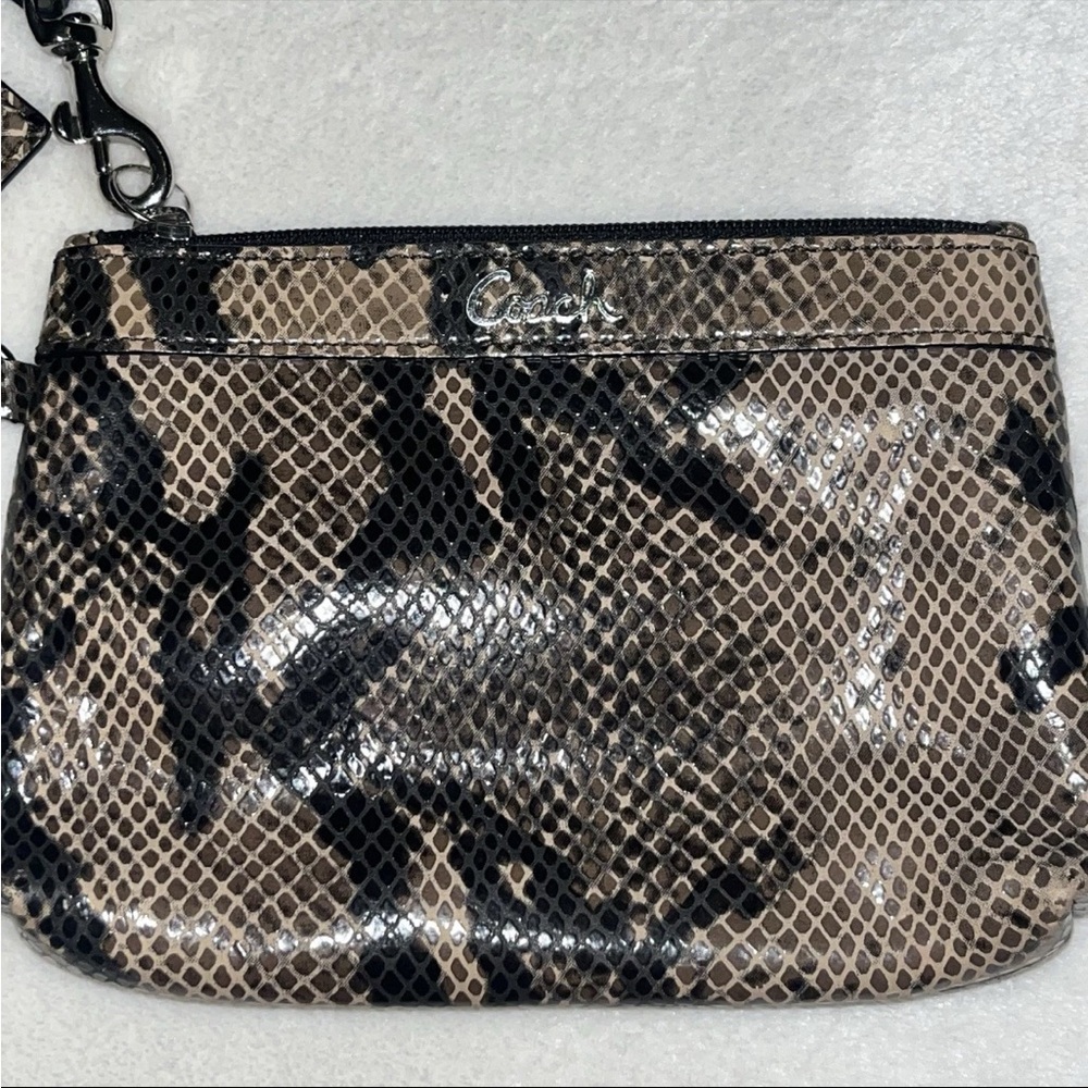 Authentic Coach Madison Snake Python Print Wallet… - image 3